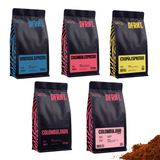 Pack Coffee Lovers | 5x250g | Café de Especialidade