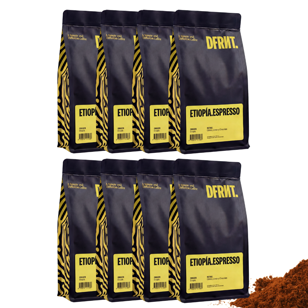 Pack 4 Sacos Etiópiaa.Espresso | Café de Especialidade em grão + Acessório DFRNT.