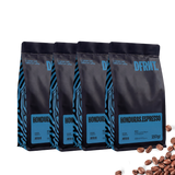 Pack 4 Sacos Honduras.Espresso | Café de Especialidade em grão / moído + Acessório DFRNT.