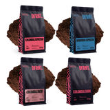 PACK DESCOBRE: Colômbia Espresso, Honduras Espresso, Colômbia Brew e Colômbia Dark