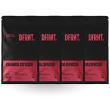 Pack 4 Sacos Colombia.Espresso Especialidade Café em grão/moído + Acessório DFRNT.