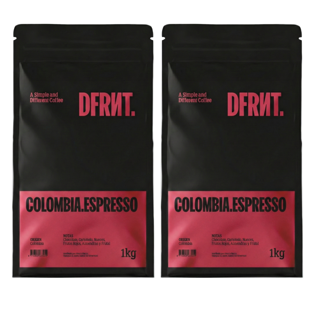 Pack 4 Sacos Colombia.Espresso Especialidade Café em grão/moído + Acessório DFRNT.