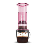 Cafetera AeroPress Clear Azul y Rosa - DFRNT.