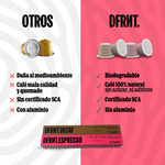 Cápsulas DFRNT.DECAF | Compatibles Nespresso | Café de especialidad Colombia | Biodegradables - DFRNT.