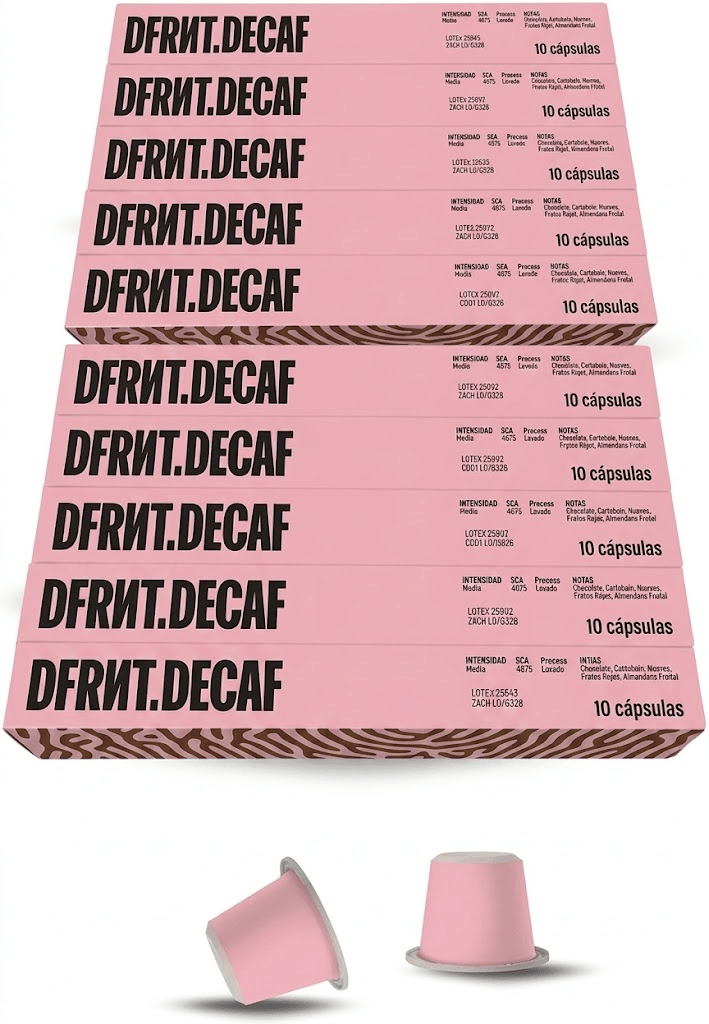 Cápsulas DFRNT.DECAF | Descafeinado | Compatibles Nespresso | Café de especialidad - DFRNT.