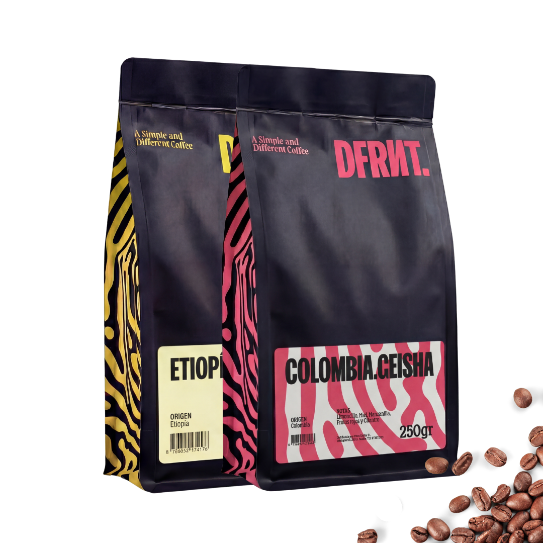 Pack Etiópia Brew + Colômbia Geisha | Filtro | 2x250g | Café de Especialidade Ideal para Filtro