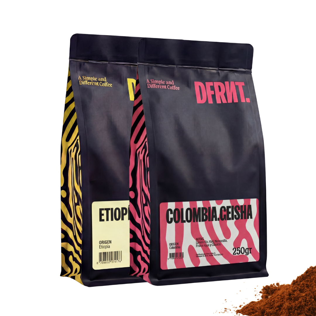 Pack Etiópia Brew + Colômbia Geisha | Filtro | 2x250g | Café de Especialidade Ideal para Filtro