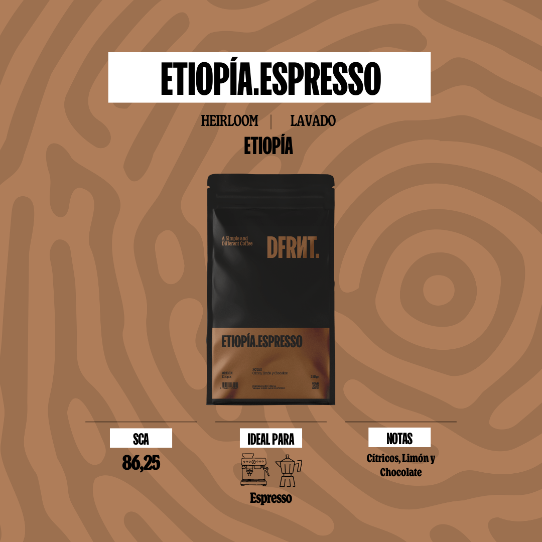 ETIOPÍA.ESPRESSO | Notas de Cítricos, Limón y Chocolate - DFRNT.