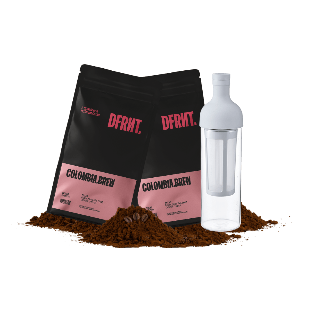 Pack Cold Brew 2x250gr + Botella Gris Hario - DFRNT.