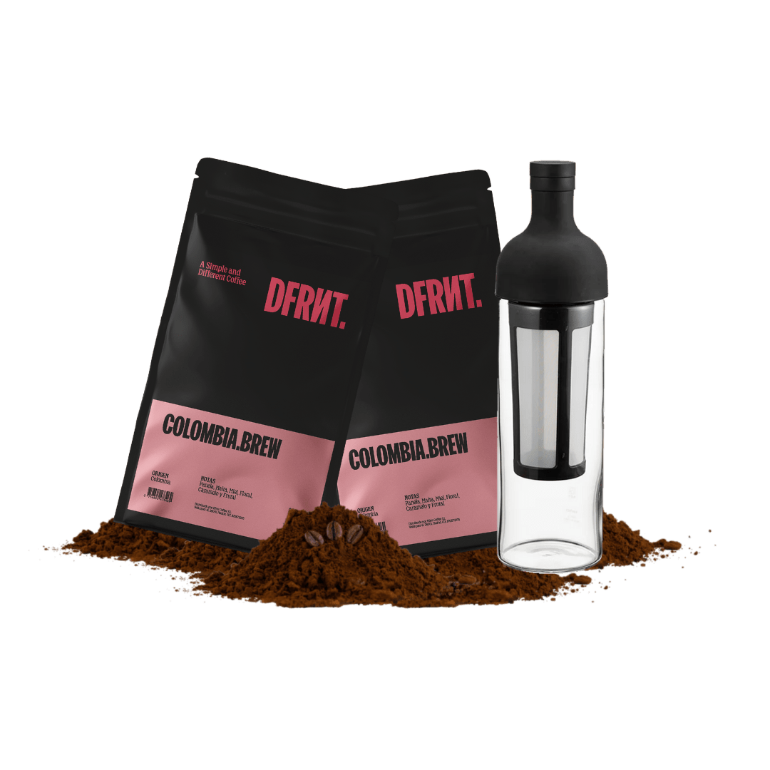 Pack Cold Brew 2x250gr + Botella Hario - DFRNT.