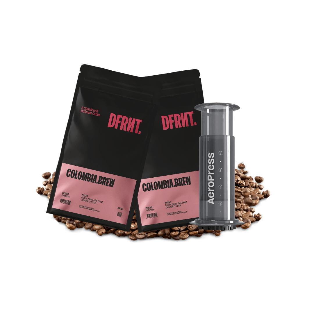 Pack Colombia.Brew 2x250gr + Aeropress - DFRNT.