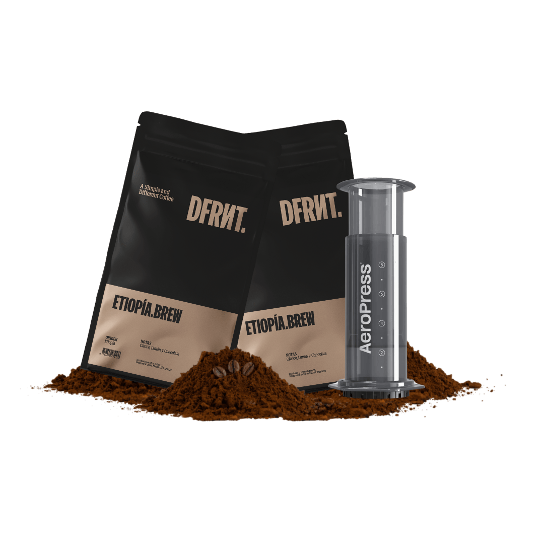 Pack Etiopía.Brew 2x250gr + Aeropress - DFRNT.