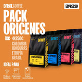 Pack Orígenes Espresso | 4x250gr | Café Especialidad - DFRNT.