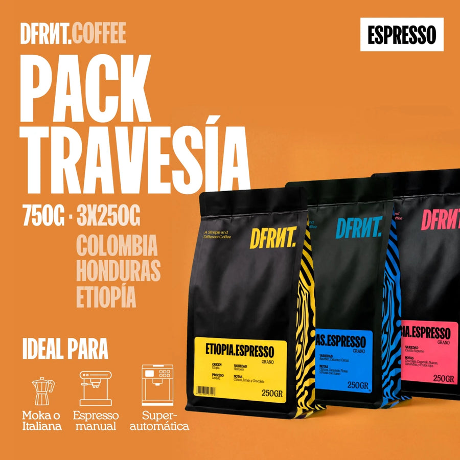 Pack Travesía Espresso | 3x250gr | Café Especialidad - DFRNT.