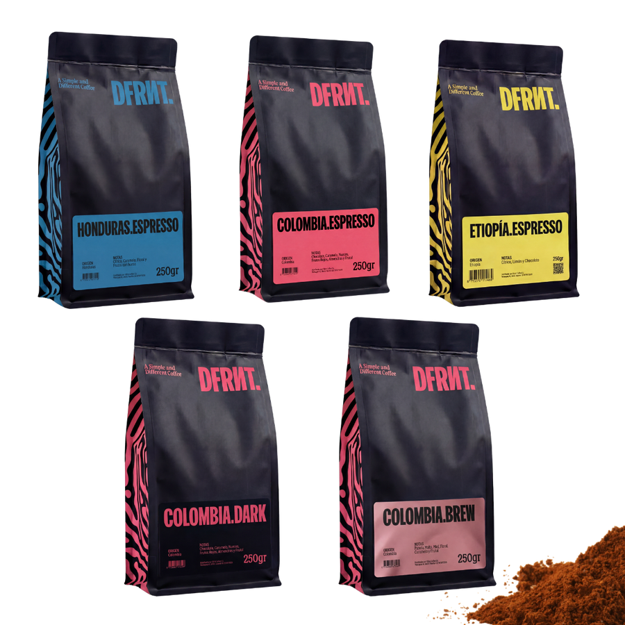 Pack Coffee Lovers | 5x250g | Café de Especialidade