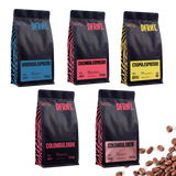 Pack Coffee Lovers | 5x250g | Café de Especialidade